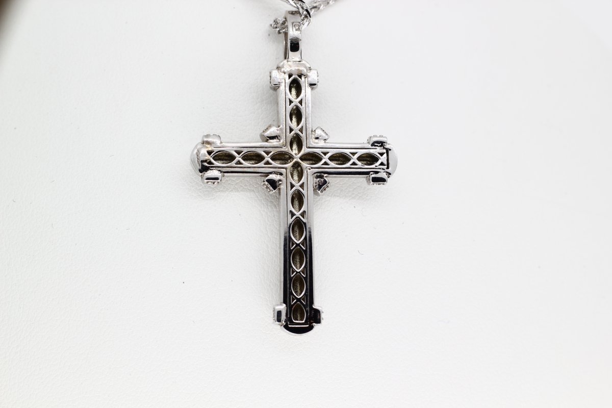 Kruis Hanger Wit Goud